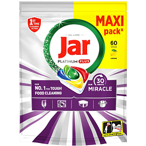 Jar Platinum Plus tablety do myčky 30 Minute Miracle, 60 ks Jar Platinum Plus tablety do myčky 30 Minute Miracle, 60 ks