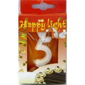 Happy light Dortová svíčka číslice 5 v krabičce