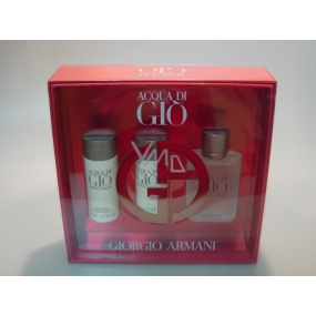 Giorgio Armani Acqua di Gio pour Homme toaletní voda 50 ml + sprchový gel 50 ml + balzám po holení 50 ml, dárková sada