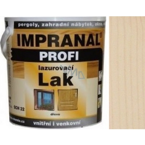 Impranal Profi lazurovací lak silnovrstvý pro dřevěné povrchy v exteriérech, interiérech SCH 22 Bezbarvý s UV filtrem 2,5 l