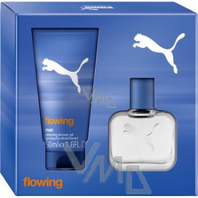 Puma Flowing Man toaletní voda 25 ml + sprchový gel 50 ml, dárková sada