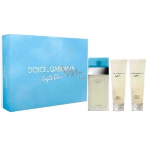 Dolce & Gabbana Light Blue toaletní voda 50 ml + tělové mléko 50 ml + sprchový gel 50 ml, dárková sada