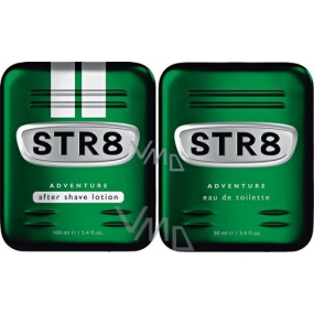 Str8 Adventure voda po holení 100 ml + toaletní voda 50 ml, dárková sada