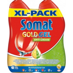 Somat Gold Gel Anti-Grease gel s aktivním odmašťovačem 2 x 600 ml