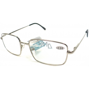 Berkeley Čtecí dioptrické brýle +3,50 stříbrné kov MC2 1 kus ER5050