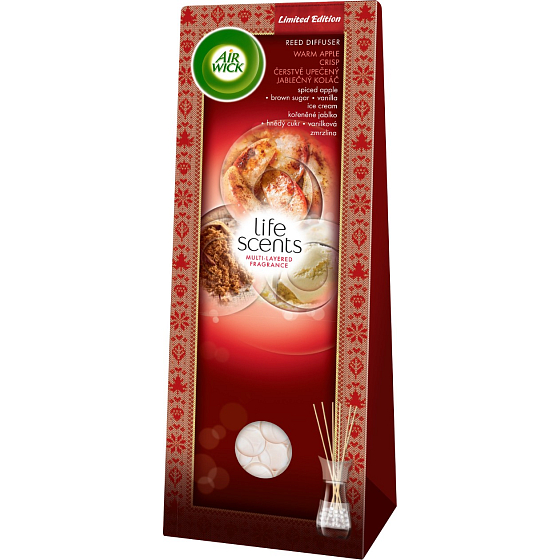 Air Wick Life Scents Čerstvě upečený jablečný koláč Vonné tyčinky 30 ml