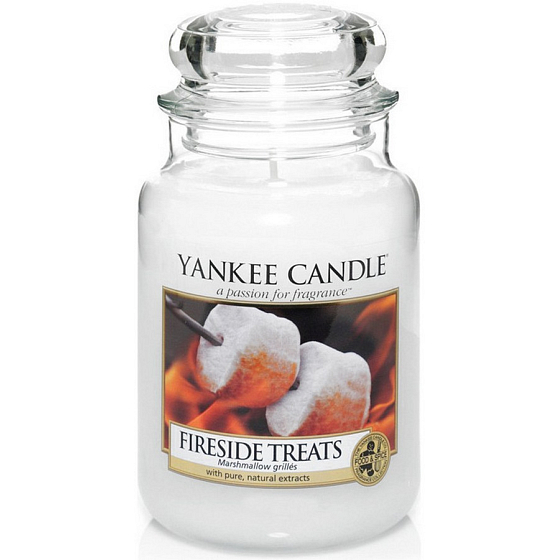 Yankee Candle Fireside Treats - Radovánky u táboráku vonná svíčka Classic velká sklo 623 g