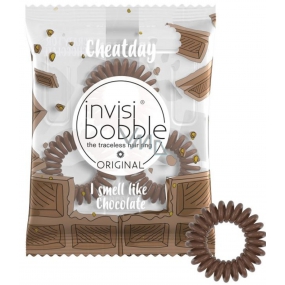 Invisibobble Original Cheatday Crazy For Chocolate Gumička do vlasů hnědá s vůní tmavé čokolády 3 kusy