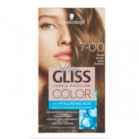 Schwarzkopf Gliss Color barva na vlasy 7-00 Tmavá blond 2 x 60 ml