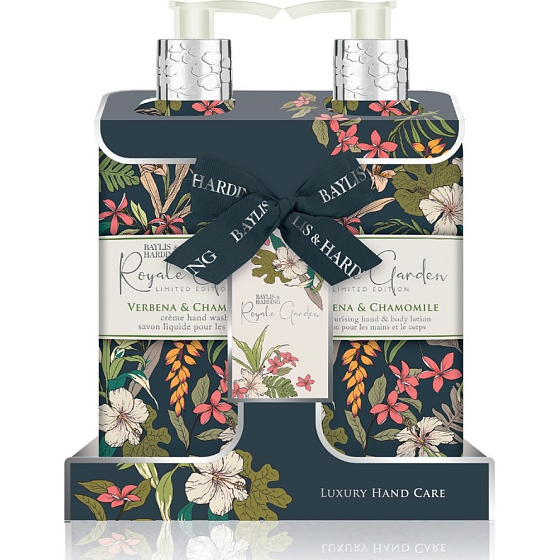 Baylis & Harding Královská zahrada mycí gel na ruce 300 ml + mléko na tělo a ruce 300 ml, kosmetická sada