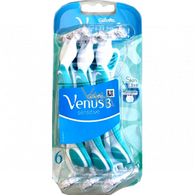 Gillette Venus 3 Sensitive pohotové holítko 6 kusů pro ženy