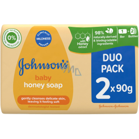Johnsons Baby Med toaletní mýdlo pro děti 2 x 90 g, duopack