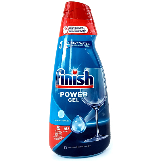 Finish Power Gel gelový čisticí prostředek na myčku 50 dávek 1000 ml