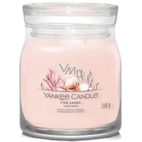 Yankee Candle Pink Sands - Růžové písky vonná svíčka Signature střední sklo 2 knoty 368 g