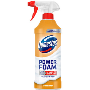 Domestos pěnový čistič toalet a koupelen Power Foam Citrus Blast, 435 ml