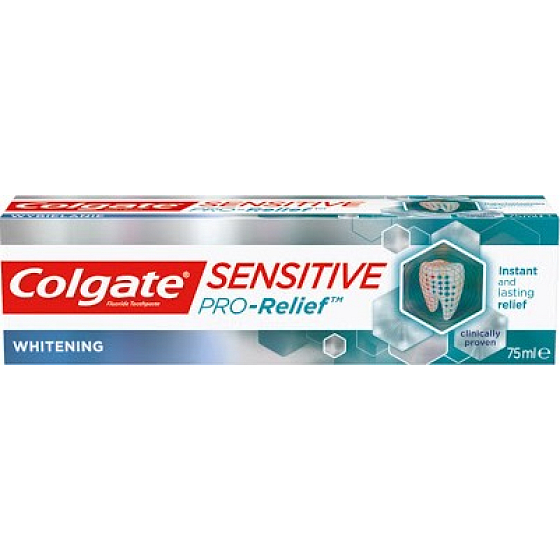 Colgate Sensitive Pro Relief Whitening zubní pasta s bělicím účinkem 75 ml