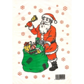 Alvarak Fóliový sáček Santa Claus bílý nebo červený 31 x 21,5 cm 1 kus