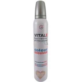 Vitale Exclusively Professional barvící pěnové tužidlo s vitaminem E Pearl Beige - Perleťově béžová 200 ml