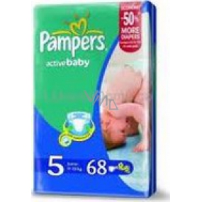 Pampers Active Baby 5 Junior 11-18 kg plenkové kalhotky 68 kusů