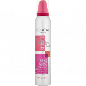 Loreal Paris Studio Line Silk & Gloss Fixing Mousse fixační pěna na vlasy 200 ml