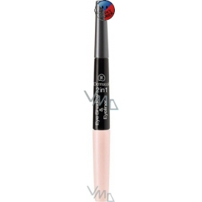 Dermacol Eye Shadow & Eye 2v1 oční stíny a tužka na oči 01 růžová, šedá 5 g