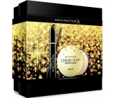 Max Factor 2000 Calorie Dramatic Volume řasenka 01 Black 9 ml + Make-up & pudr Creme Puff 21 g, kosmetická sada