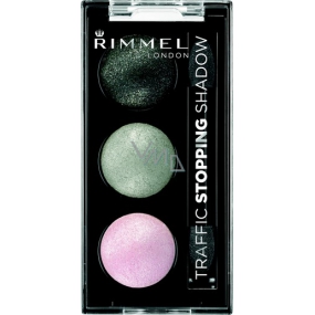 Rimmel London Traffic Stopping Baked Trio oční stíny 006 Sharp Turm 2,4 g