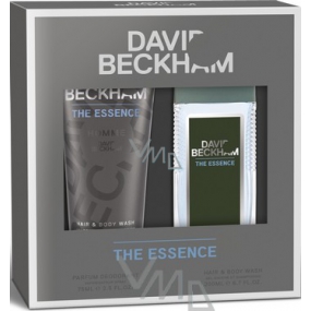 David Beckham The Essence parfémovaný deodorant sklo pro muže 75 ml + sprchový gel 200 ml, kosmetická sada