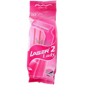 Laser 2 Lady jednorázový 2břitý holicí strojek 10 kusů