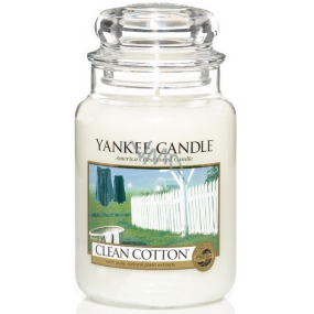 Yankee Candle Clean Cotton - Čistá bavlna vonná svíčka Classic velká sklo 623 g