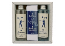 Bohemia Gifts Sportsman sprchový gel 250 ml + šampon na vlasy 250 ml + toaletní mýdlo 145 g, pro muže kosmetická sada