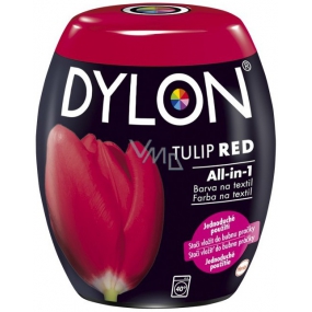 Dylon All-in-1 Tulip Red barva na oblečení a textil červená 350 g