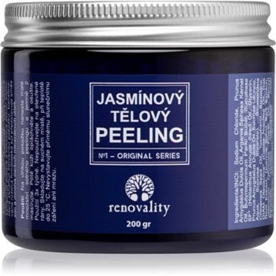 Renovality Jasmínový tělový peeling 200 g
