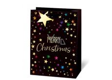 BSB Luxusní dárková papírová taška 36 x 26 x 14 cm Vánoční Merry Christmas VDT 433-A4
