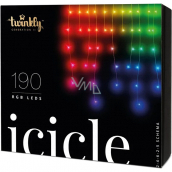 Twinkly Icicle Multi Color chytrá světýlka 190 kusů ovládaná prostřednictvím aplikace barevná 5 m