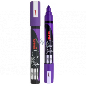 Uni Mitsubishi Chalk Marker křídový popisovač fialový 1,8-2,5 mm, PWE-5M