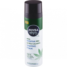 Nivea Men Sensitive Pro pěna na holení s konopím pro muže 200 ml