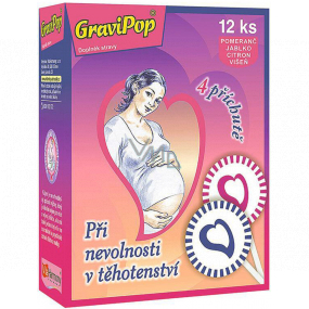 VitaHarmony GraviPop Lízátková úleva na nevolnost v těhotenství doplněk stravy 12 kusů