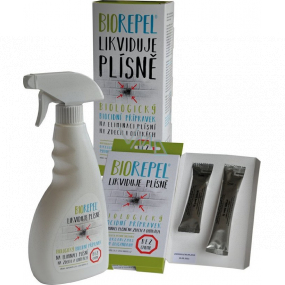 Bio Repel Biologický přípravek k potlačování plísní na zdech a omítkách - chytrá houba 1 g + 2 g + Bio Repel sprej 500 ml, sada