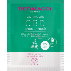 Dermacol Cannabis textilní pleťová maska s CBD