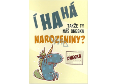 Albi Hrací přání do obálky K narozeninám Takže ty máš dneska narozeniny? 14,8 x 21 cm