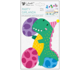 Girlanda papírová Dinosauři 15 x 25 cm