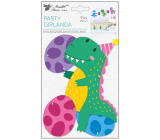 Girlanda papírová Dinosauři 15 x 25 cm