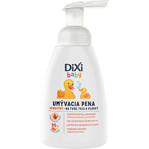 Dixi Baby mycí pěna sensitive na obličej, tělo a vlásky, 250 ml Dixi Baby mycí pěna sensitive na obličej, tělo a vlásky, 250 ml