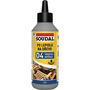 Soudal 66A polyuretanové lepidlo na dřevo, 750 g Soudal 66A polyuretanové lepidlo na dřevo, 750 g
