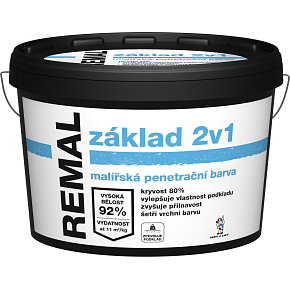 REMAL základ 2v1 malířská penetrační barva, 5 kg REMAL základ 2v1 malířská penetrační barva, 5 kg