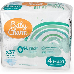 Baby Charm jednorázové plenky Super Dry Flex Maxi 7-14 kg, 37 ks