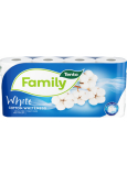 Tento Family Cotton Whiteness toaletní papír bílý 2 vrstvý 150 útržků 8 kusů