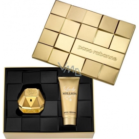 Paco Rabanne Lady Million parfémovaná voda 80 ml + tělové mléko 100 ml, dárková sada