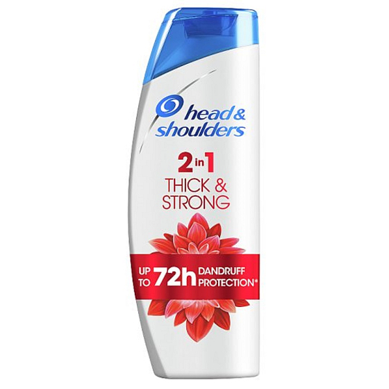 Head&Shoulders Thick & Strong 2v1 šampon a balzám na vlasy proti lupům 360 ml